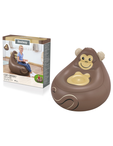 Fotoliu gonflabil maimutica, 72x72x64 cm,...