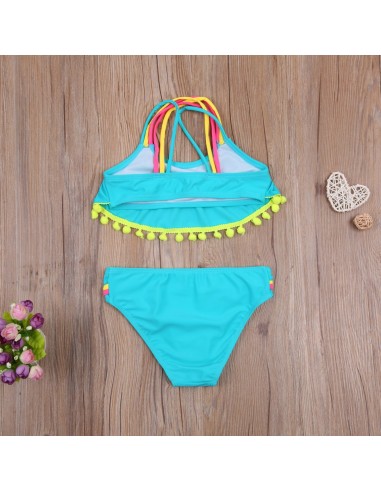 Costum de baie cu ciucuri din 2 piese Drool...