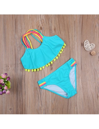 Costum de baie cu ciucuri din 2 piese Drool...