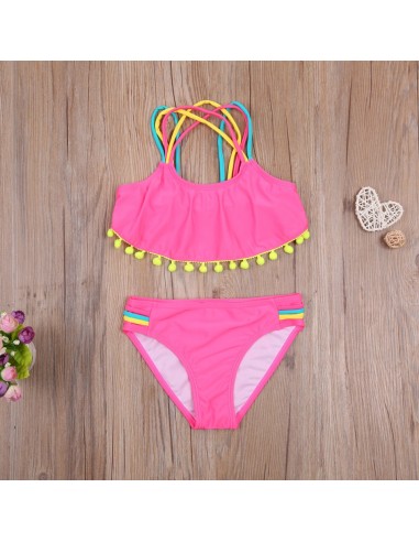 Costum de baie cu ciucuri din 2 piese Drool...