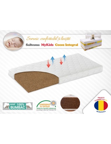 Saltea MyKids Fibra De Cocos Integral 120x60x8...