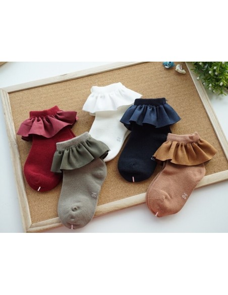 Sosete cu volan Drool (Culoare: Bleumarine, Varsta: 4-6 ani)