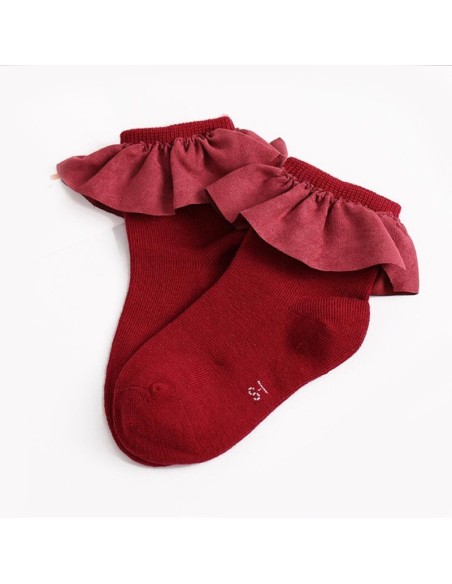 Sosete cu volan Drool (Culoare: Bleumarine, Varsta: 4-6 ani)