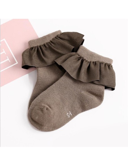 Sosete cu volan Drool (Culoare: Bleumarine, Varsta: 4-6 ani)