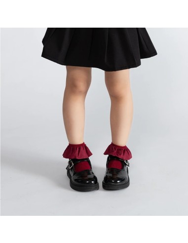 Sosete cu volan Drool (Culoare: Rosu, Varsta: 6...