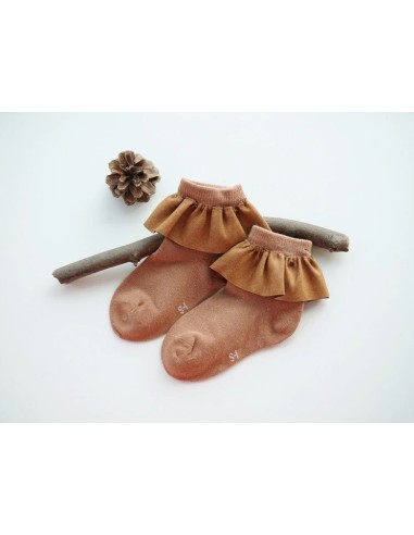 Sosete cu volan Drool (Culoare: Rosu, Varsta: 6...