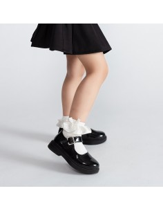 Sosete cu volan si fundita Drool (Culoare: Negru, Varsta:...