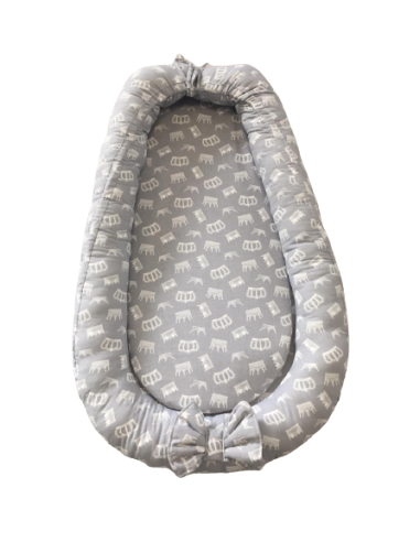 Baby Nest din Cocos MyKids Baby Coronite Gri
