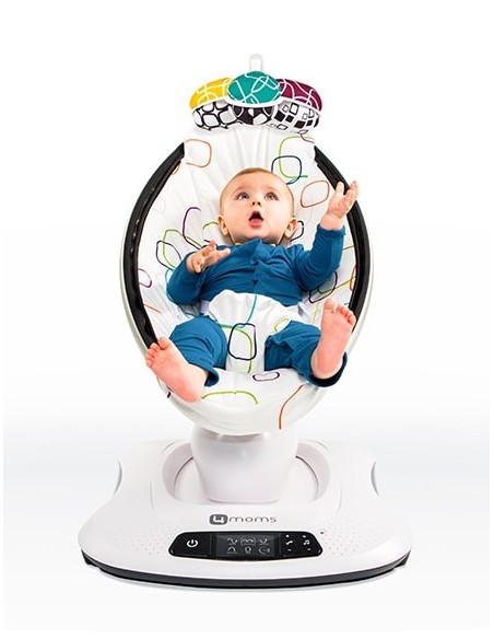 Fotoliu Balansoar Bebelusi 4MOMS MamaRoo 4.0 Plush Multicolor