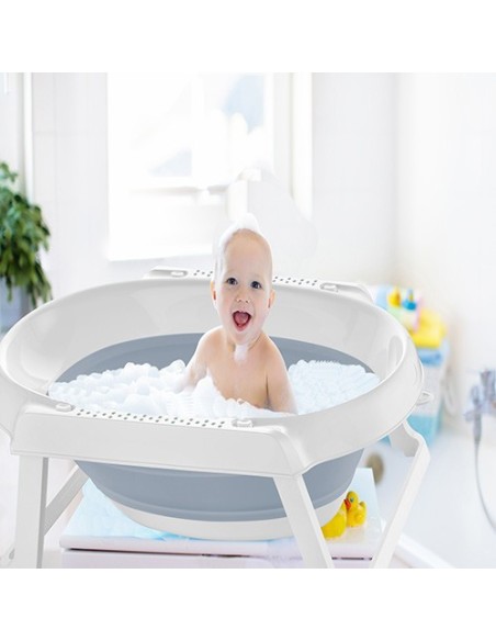Cadita pliabila BabyJem (Culoare: Bleu)