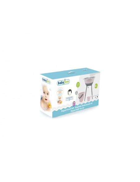 Set cadita de baie BabyJem Elegant (Culoare: Gri)