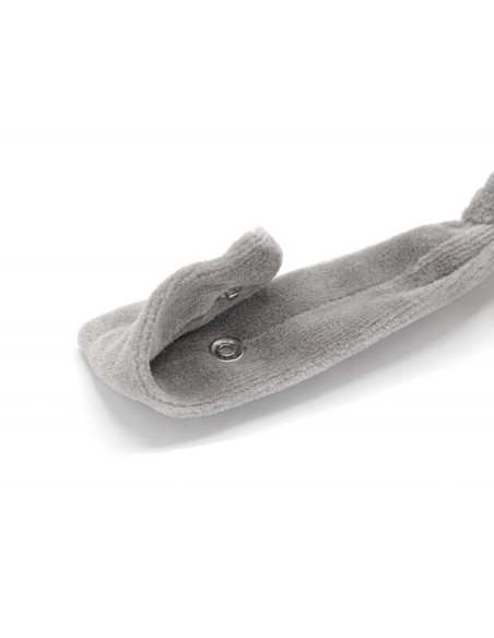 Lant pentru suzeta din material textil cu steluta BabyJem (Culoare: Gri)