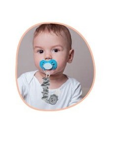 Lant pentru suzeta din muselina cu steluta BabyJem... 2