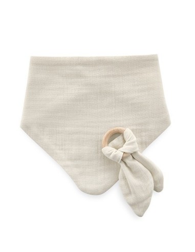 Set baveta cu doua fete din muselina cu jucarie...