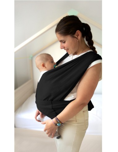 Sistem de purtare wrap elastic pentru bebelusi...