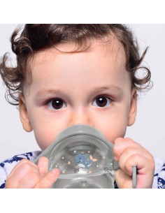 Biberon cu toarte si tetina din silicon BabyJem (Culoare:... 2