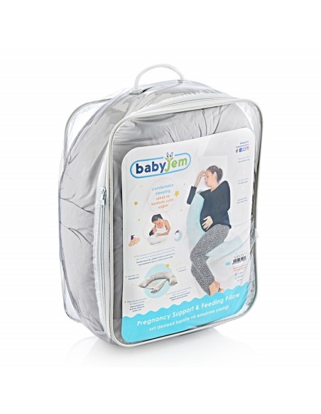 Perna gravide si alaptare multifunctionala BabyJem (Culoare: Turcoaz)