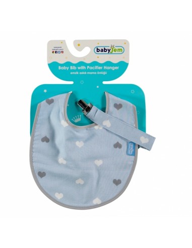Baveta cu suport pentru suzeta BabyJem...