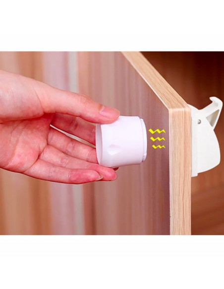 Set 3 sigurante magnetice pentru usi de dulapuri si sertare BabyJem
