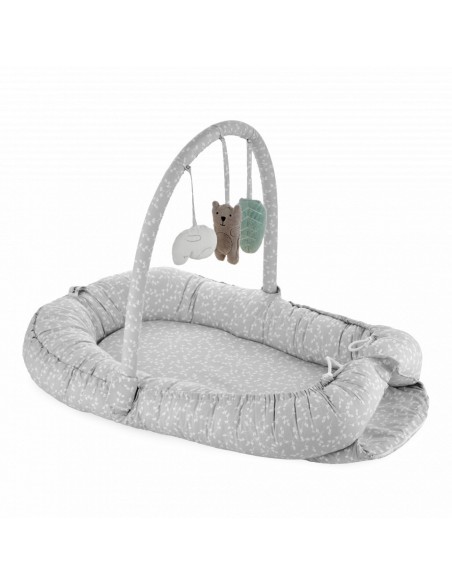 Salteluta BabyNest cu bara jucarii Between parents (Culoare: Turcoaz)