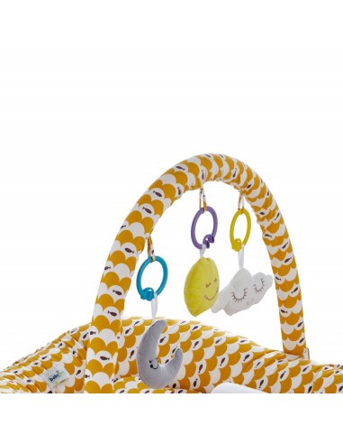 Salteluta BabyNest cu bara jucarii Between...