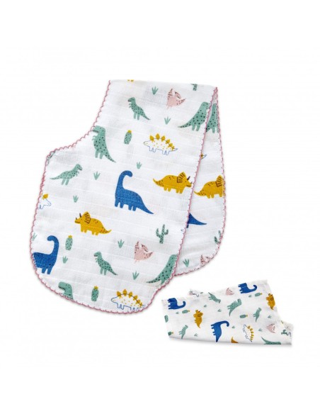 Set prosopel BabyJem pentru alaptare din muselina (Model: Inele colorate)