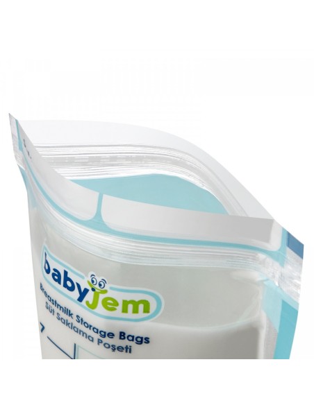 Set 25 pungi pentru stocarea laptelui matern BabyJem