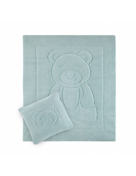 Set pernuta si paturica din plus Bear BabyJem (Culoare: Roz)