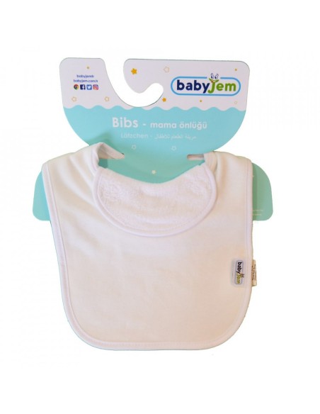 Baveta captusita din bumbac BabyJem (Culoare: Roz)