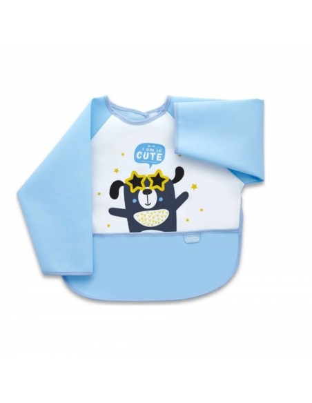 Baveta cu maneci si buzunar BabyJem Polly Bib (Culoare: Galben)