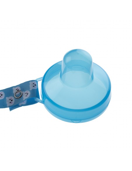 Cutiuta pentru suzeta cu lantisor BabyJem (Culoare: Alb)