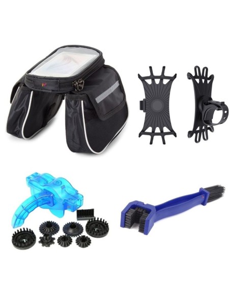 Set 4 in 1 Premium, 1 geanta de transport cu 3 compartimente si 2 buzunare mici, 1 suport rotativ 360 grade si flexibil pentru t