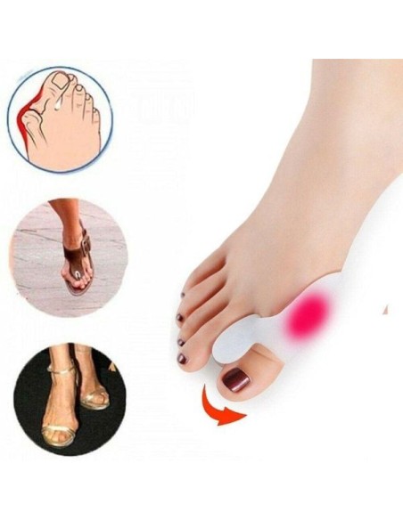 Set 2 buc protectii pentru monturi, separator degete, corector pozitie degetul mare, Gel Siliconat Non-Alergic, Marime Universal