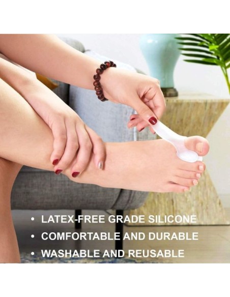 Set 2 buc protectii pentru monturi, separator degete, corector pozitie degetul mare, Gel Siliconat Non-Alergic, Marime Universal