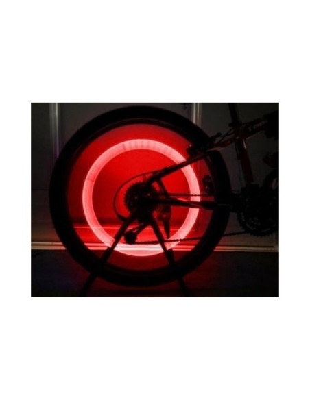 Set 2 buc Lumini ambientale LED cu 3 moduri de iluminare pentru Bicicleta, Rosu