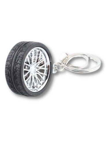 Breloc metalic anticoroziv, model roata auto,...