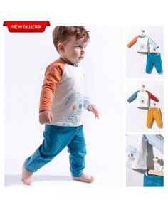 Compleu 2 piese Dogs pentru baietei, Tongs baby (Culoare:...