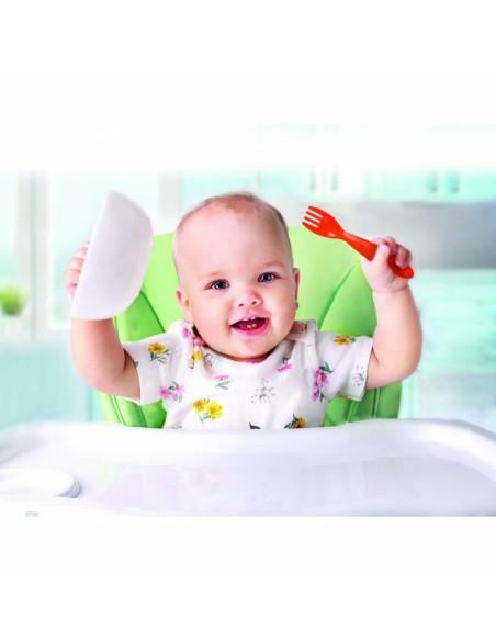 Set lingurita si furculita BabyJem (Culoare: Albastru)