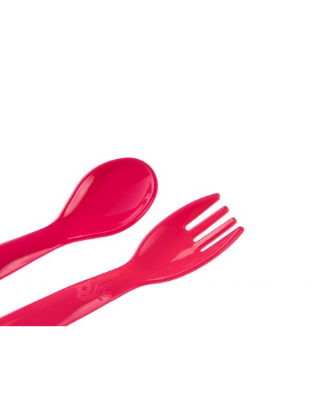 Set lingurita si furculita BabyJem (Culoare: Albastru)