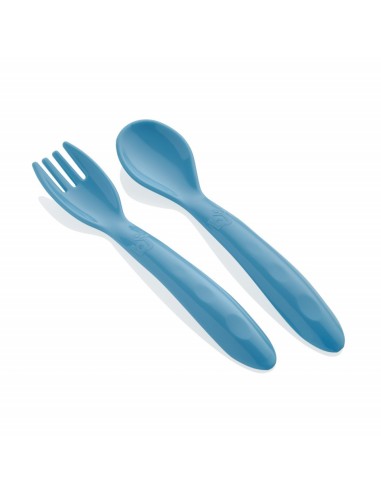Set lingurita si furculita BabyJem (Culoare: Roz)