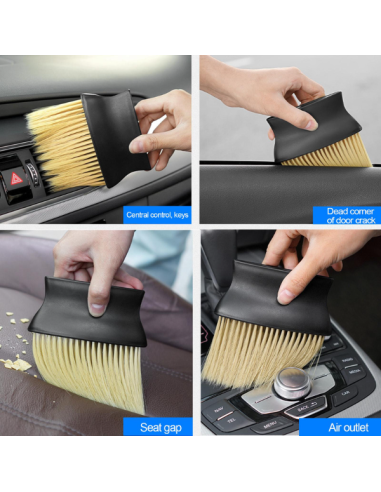 Perie cu maner ergonomic si fire din nylon...