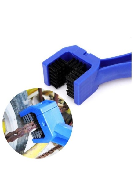 Kit DeLuxe pentru curatarea lantului bicicletei, Albastru