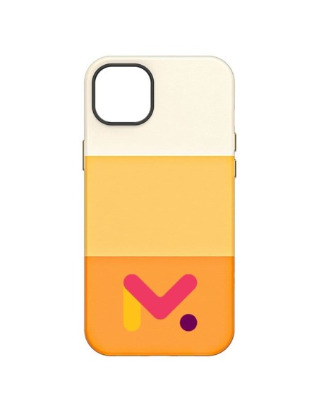 Husa de protectie din piele ecologica rezistenta la socuri pentru Iphone 14, Portocaliu, M Color Series