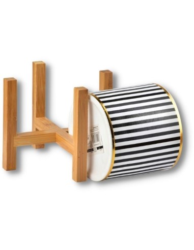 Ghiveci pentru flori Luxury cu suport din lemn,...