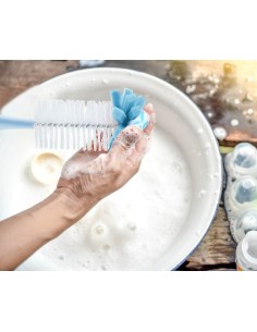Perie de curatat biberoane BabyJem (Culoare: Bleu) 2