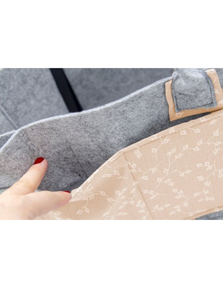 Geanta organizator scutece si accesorii copii/bebelusi BabyJem (Culoare: Somon)