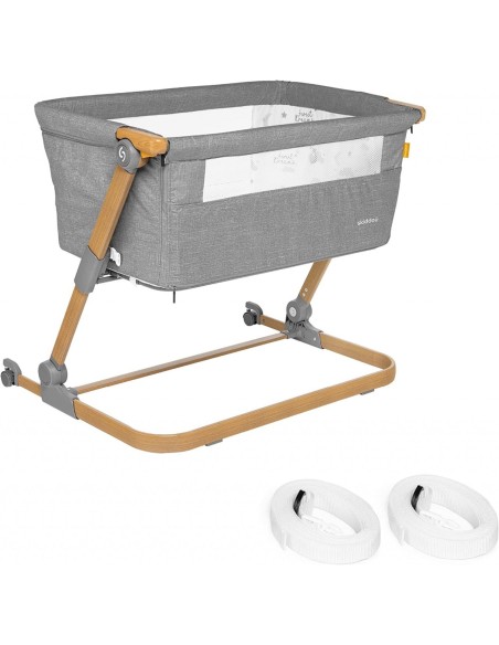 Patut 3 in 1 co-sleeping Skiddou Natt, Normandic Wood, Wood-gri