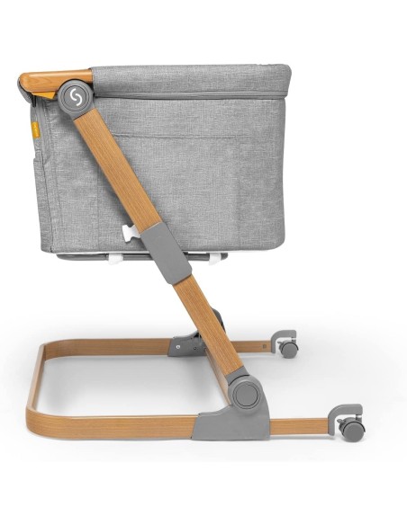 Patut 3 in 1 co-sleeping Skiddou Natt, Normandic Wood, Wood-gri