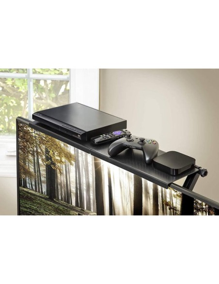 Suport pliabil de depozitare pentru TV sau Monitoare LCD, Maxim 4 Kg, Negru, 30 x 11 x 3 cm