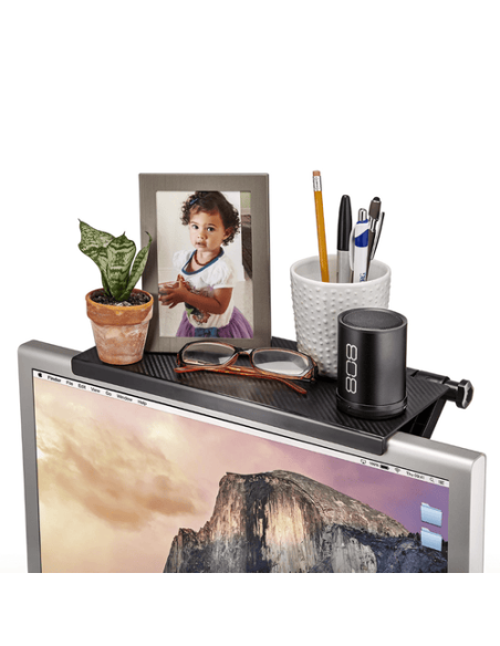 Suport pliabil de depozitare pentru TV sau Monitoare LCD, Maxim 4 Kg, Negru, 30 x 11 x 3 cm